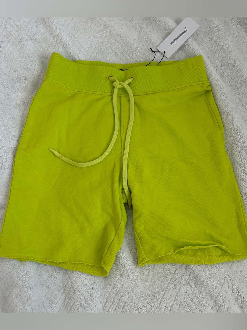 UGG Neon Lime Ribbed Waistband Shorts